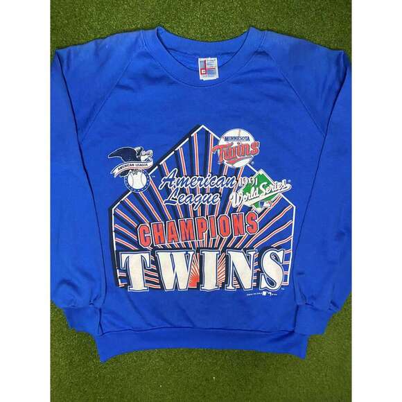 Gametime Vintage Other - 1991 Minnesota Twins - AL Champions - Vintage MLB Sweatshirt (Medium)